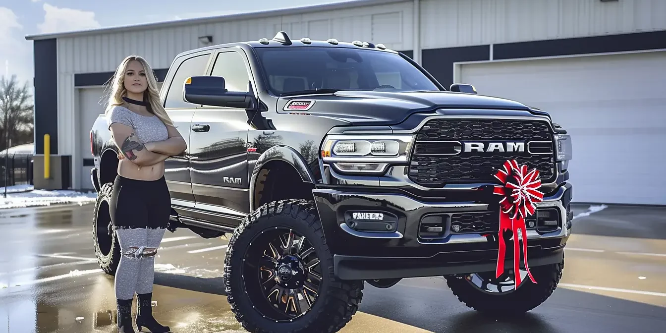 nickaskew_lifted_truck_special_price_bow_on_car_suprised_woman_pattersontrucks